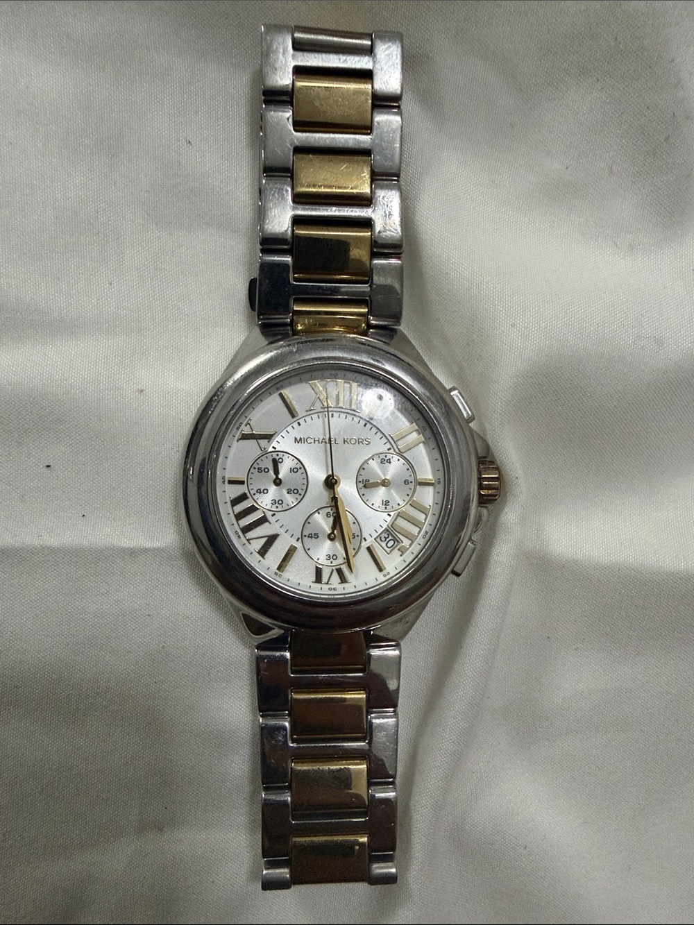 Michael Kors Two-Tone Silver and Gold Women's Bracelet Watch